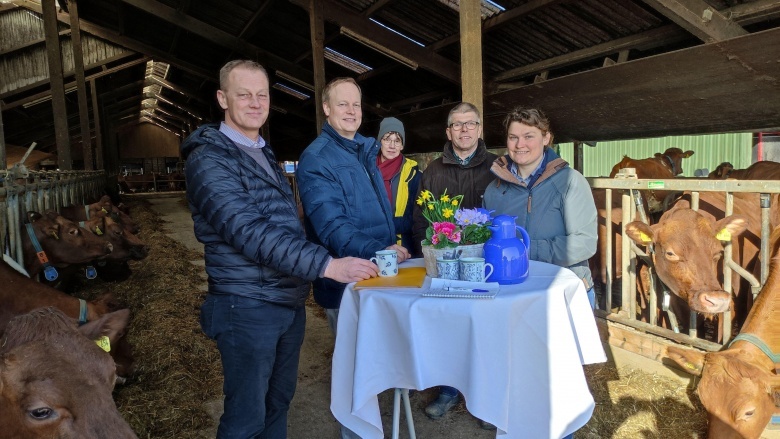 Thomas Jepsen zu Gast bei Familie Greggersen in Schwackendorf